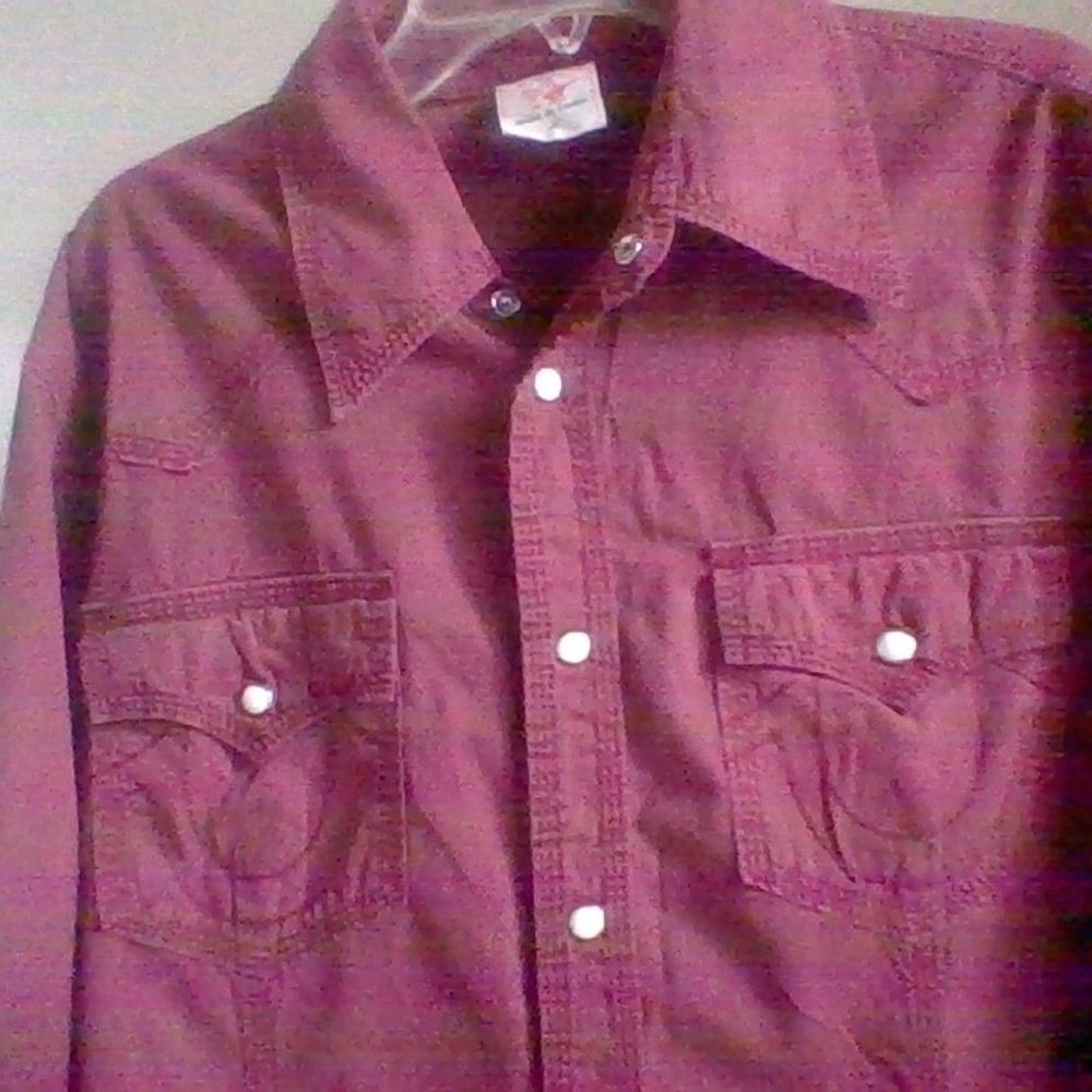True Religion medium long sleeve red shirt